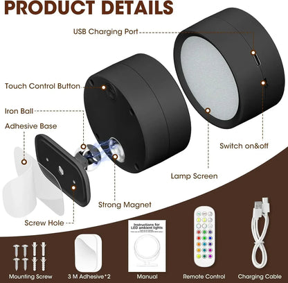 Magnetic Rotating LED Spotlight